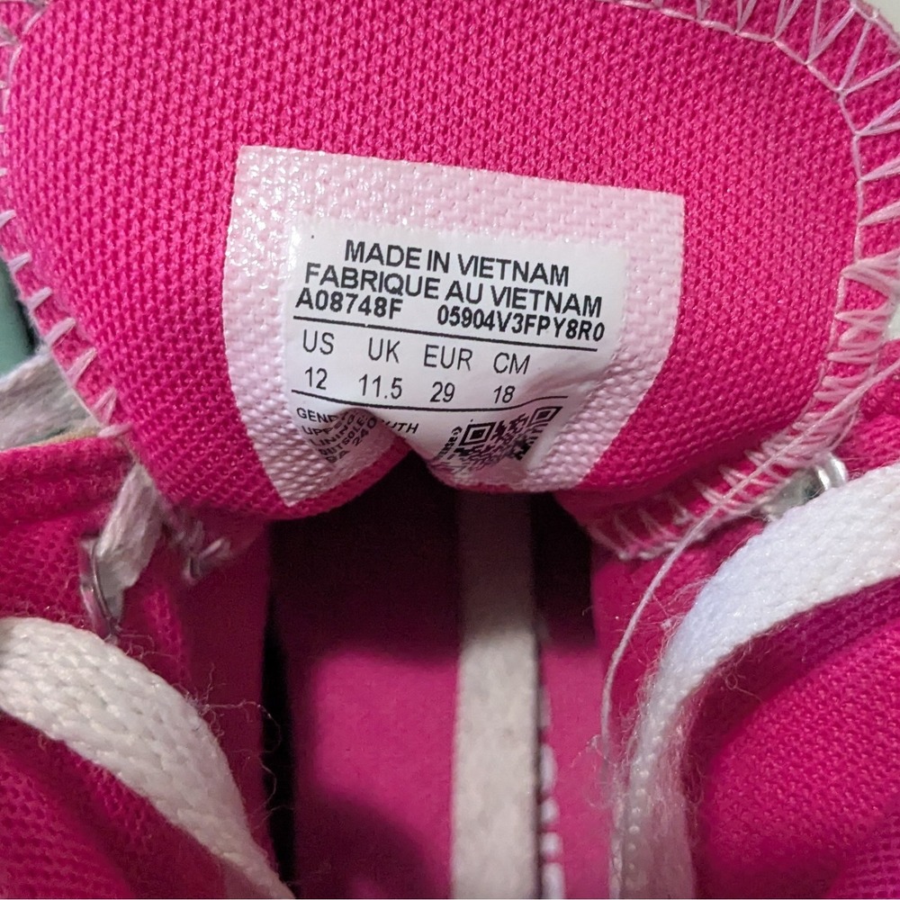 Converse Chuck Taylor All Star High Top Ombre Pink Teal Rainbow 12 Youth Kids - Picture 7 of 7